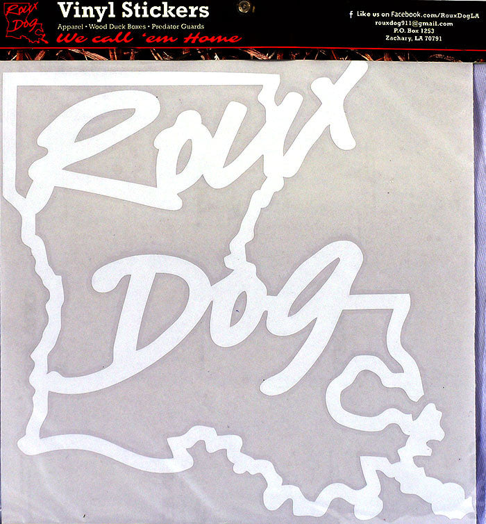 Roux Dog 12" Decal